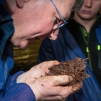 Smell mushroom compost